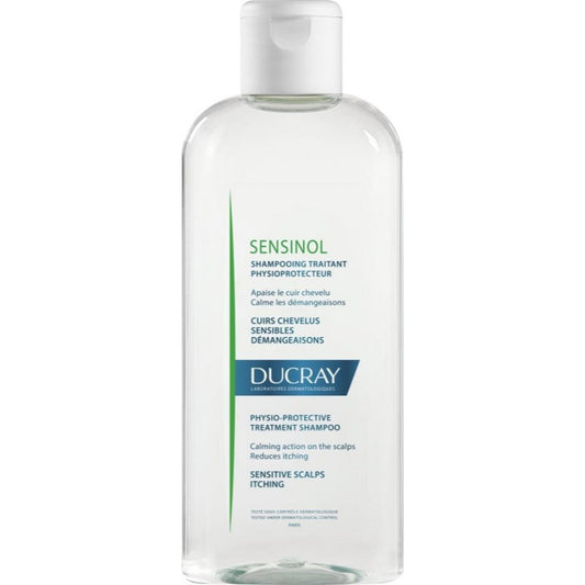 Ducray, Sensinol, Hypoallergenic, Hair Treatment Shampoo, Calming, For Sensitive Scalps, 200 ml