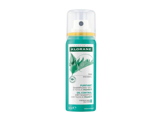 Klorane, Nettle, Vegan, Hair Dry Shampoo, Oil, 150 ml