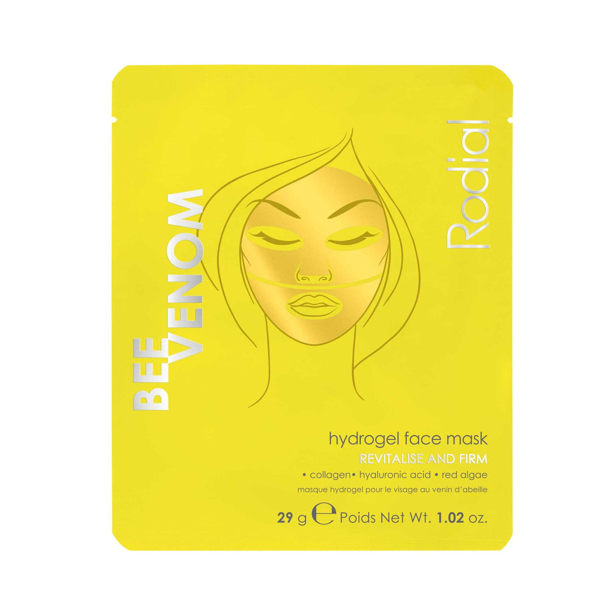 Rodial, Bee Venom, Firming, Sheet Mask, Face, 29 g