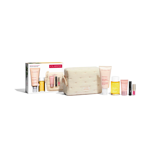 Maternity Set Clarins: Multi Active Jour, Age-Defying, Day, Cream, For Face, 15 ml + Body Partner, Anti-Stretch Marks, Body Cream, Body, 175 ml + Wonder Volume, Volumising, Mascara, Black, 3 ml *Miniature + Tonic, Firming, Body Oil, 100 ml + Lip…