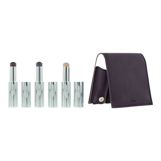Plum Set Byredo: Colour Stick, Multifunctional, Eyeshadow Stick, Vienna, 3.5 g + Colour Stick, Multifunctional, Eyeshadow Stick, Dravite, 3.5 g + Colour Stick, Multifunctional, Eyeshadow Stick, 580, Ultramagnetic, 3.5 g + Byredo, GWP Leather Pouch