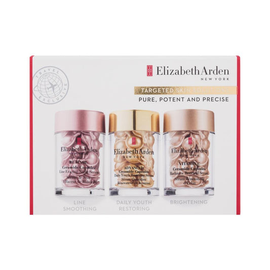 Set Elizabeth Arden: Retinol Ceramide, Reduces Fine Lines & Wrinkles, Daily, Serum Capsules, For Face & Neck, 30 pcs + Advanced Ceramide, Nourishing & Restoring, Morning & Evening, Serum Capsules, For Face & Neck, 30 pcs + Ceramide, Vitamin C,…