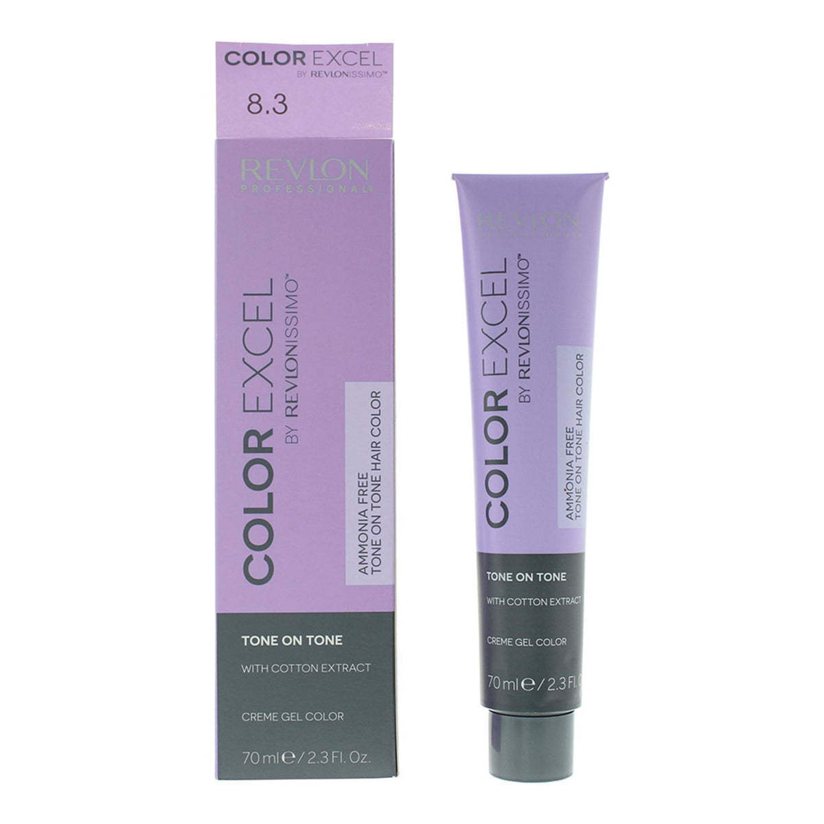 Revlon, Color Excel, Demi-Permanent Hair Dye, 8.3 Light Golden Blonde, 70 ml