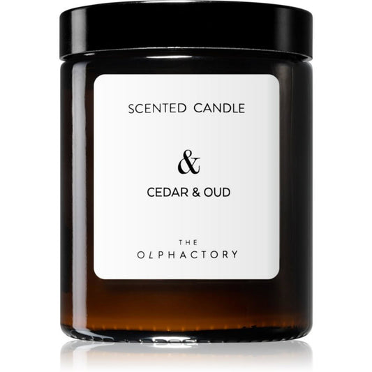 The Olphactory, Cedar & Oud, Woody, Scented Candle, 135 g