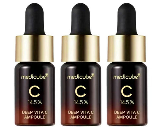 Set, Medicube, Deep Vita C, Brightening, Tonic Lotion, For Face & Neck, 3 pcs, 30 g