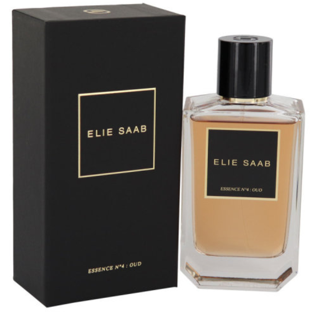 Een afbeelding van een parfumflesje van Elie Saab Essence N°4 Oud.