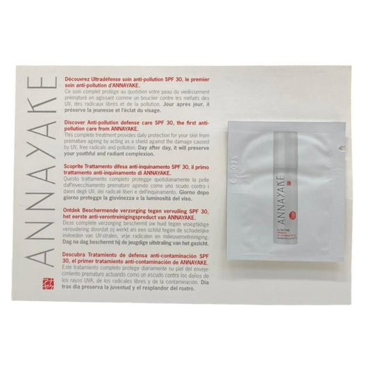 Annayake, Ultratime, Anti-Pollution, Cream, For Face, SPF 30, 1 ml *Sample