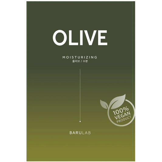 Barulab, The Clean Vegan, Olive, Moisturising, Sheet Mask, For Face, 23 g