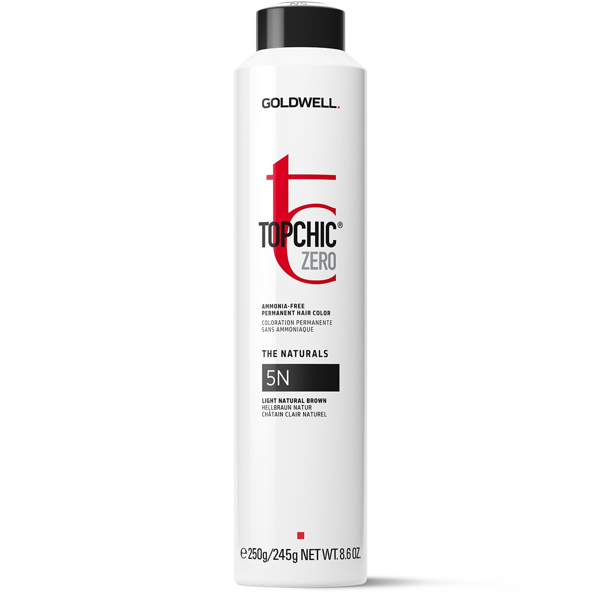 Goldwell, TopChic Zero, Permanent Hair Dye, 5N Light Natural Brown, 250 ml