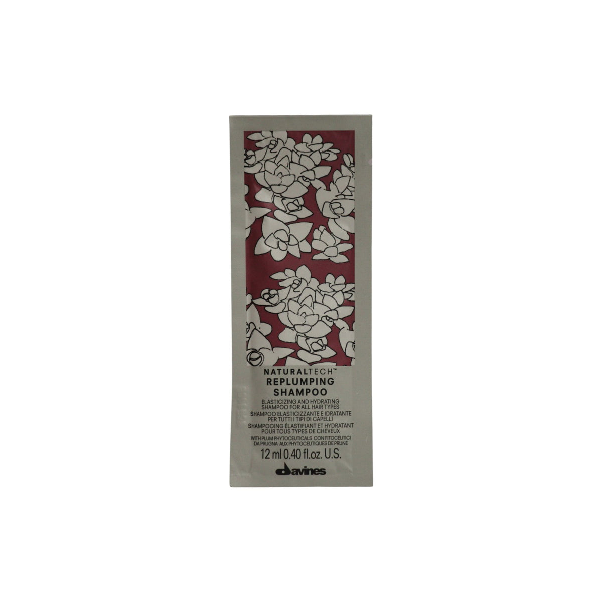 Set, Davines, Natural Tech, Hair Shampoo, Replumping, 12 pcs, 12 ml *Sample