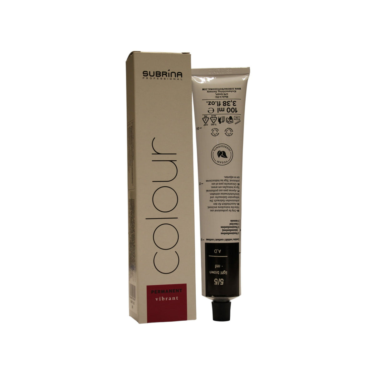 Subrina Professional, Essential Colour, Permanent Hair Dye, 5/5 , 100 ml